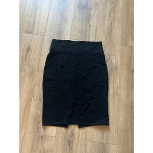 Hybrid & Company Women's High Rise Black Pencil Skirt Size Medium